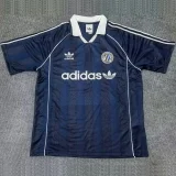 2025 Ad Three Stripes Classic Edition Blue Polo Short Sleeve (经典版)