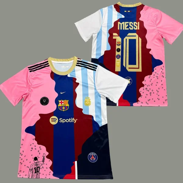 25-26 MESSI #10 Special Edition Fans Soccer Jersey (右粉色)