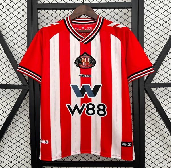 25-26 Sunderland Home Fans Soccer Jersey