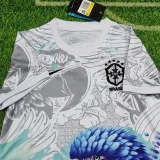 25-26 Brazil White Special Edition Kids Soccer Jersey (白鹦鹉)