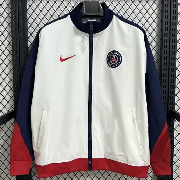 25-26 PSG White Windbreaker