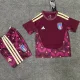 26-27 Italy Brown Red Goalkeeper Kids Soccer Jersey