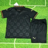 25-26 Portugal Black Special Edition Kids Soccer Jersey (有领)