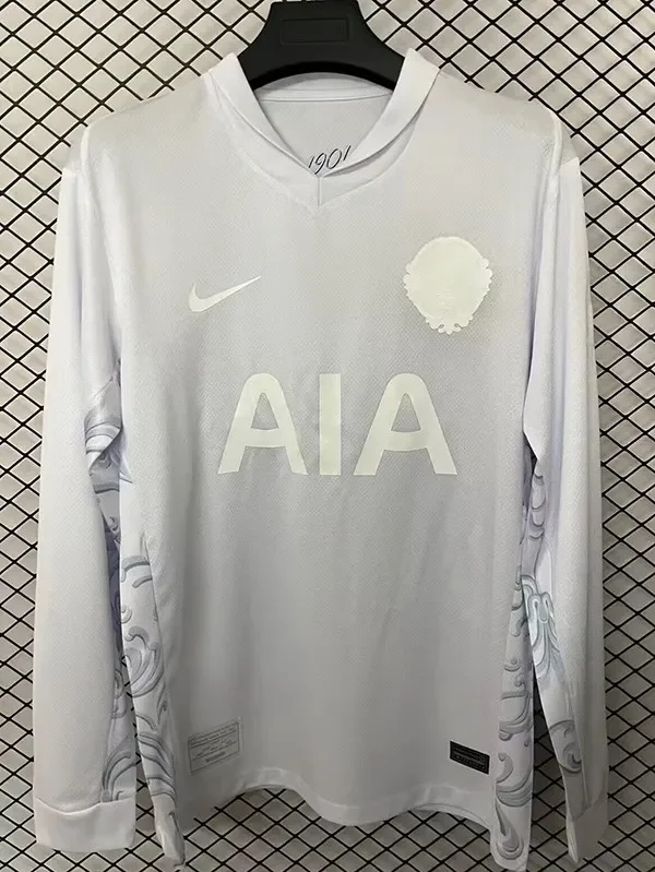 25-26 TOT White Special Edition Long Sleeve Soccer Jersey (长袖)