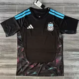 26-27 Argentina Black Goalkeeper Fans Soccer Jersey
