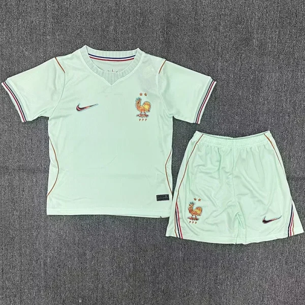 26-27 France Away Kids Soccer Jersey