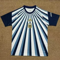 26-27 Argentina Blue White Fans Training shirts