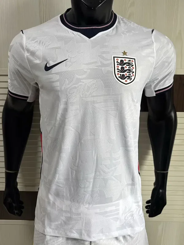 26-27 England Home Player Version Soccer Jersey