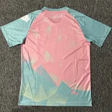 25-26 Morocco Pink Blue Special Edition Fans Training shirts