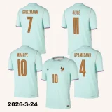 26-27 France Away Long Sleeve Soccer Jersey (长袖)