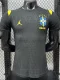 26-27 Brazil Black Player Version Training shirts (黄飞人标)