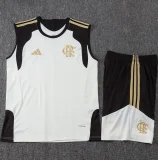26-27 Flamengo White black Tank top and shorts suit #D26010