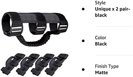 moveland Upgrade 4 Pack Roll Bar Grab Handles Compatible with Jeep Wrangler UTV, Deluxe Roll Bar Grab Handles Easy-to-fit for 1987-2023 TJ YJ JK TJ Models (Red)