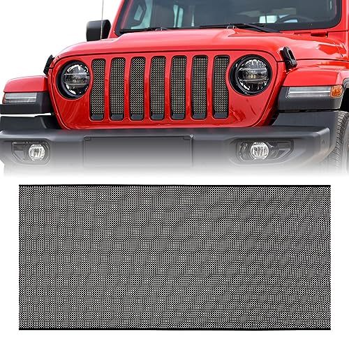 moveland Grill Insert for Jeep JL - Aluminum Alloy Mesh Grille Grid Insert Screen Compatible with Jeep Wrangler JL & Jeep Gladiator 2018 2019 2020 2021 2022 2023 2024