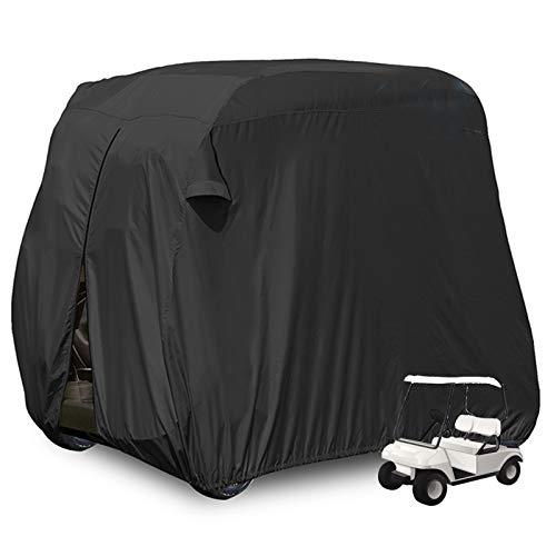 moveland 2/4/6 Passenger Golf Cart Cover Outdoor Accessories|Dust-Proof Anti-UV, Extra PVC Coating Custom Cart Cover for EZ GO, Club Car, Yamaha…