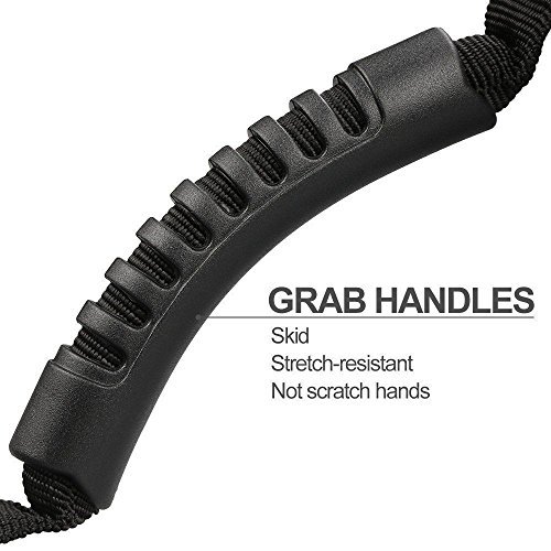 moveland 4 x Grab Handle Compatible with Roll Bar Grab Handles Jeep Wrangler YJ TJ JK JL Sports Sahara Freedom Rubicon X & Unlimited 1987-2023 (Black)