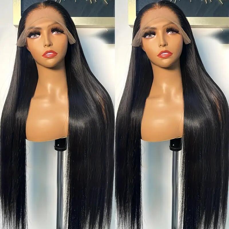 Luxurious Brazilian Straight Human Hair Wig for Women: 150% Density, Natural Hairline, Comfort Lace Front 13*6