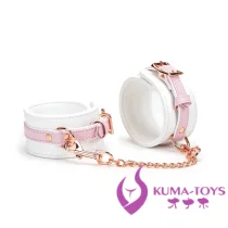 Liebe seele 足枷 チェーン付き SMアクセサリー sm 拘束 グッズ 羊革・合金材質 アダルトグッズ