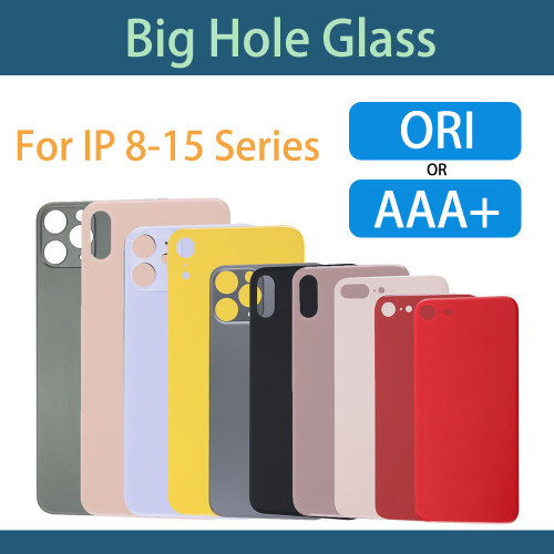 For iPhone Glass Housing Replacement Back Cover Big Hole Camera(Ori)