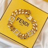 日本未発売★フェンディ★バゲット FFモチーフ ブレスレット 偽物 Gold few94621