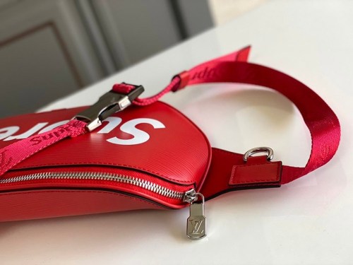新作 シュプリーム × ルイヴィトン ショルダーバッグ コピー コラボ バムバッグ BUMBAG RED 赤 vur60762