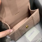 秋冬新作バレンシアガ クロコダイル型押し*HOURGLASS 偽物 ハンドルバッグ bar82354