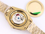 追跡付き発送 ロレックス 腕時計 スーパーコピー デイトジャスト 41mm グリーン 全面ダイヤ メンズ rom20696