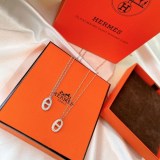 【即発】エルメス シェーヌダンクル ダイヤ ロングネックレス 偽物 erl07007