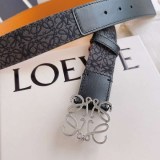 定番人気【ロエベ】ブレイデッドアナグラムベルト 偽物 4.0cm loc10719