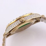 【限定カラー】ロレックス 偽物 時計 デイトジャスト 41mm シャンパン 全面ダイヤ メンズ roq08417