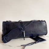 日本未入荷バレンシアガ☆クラシック シティバッグ 偽物☆ネイビーブルー baj11263
