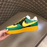 ☆超人気☆ルイヴィトン × ナイキ エアフォース1 コピー ロー バイ ヴァージル・アブロー "グリーン/イエロー" nas29317