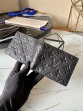 ルイヴィトン 財布 偽物 折り財布 ブラック モノグラム M69075
