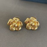 大人気！シャネル ピアス 偽物 メタル & ラムスキン cc カメリア shx78192
