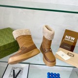 グッチ もこもこ ショートブーツ コピー【人気商品】 gue37609