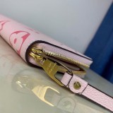 ルイヴィトン 財布 コピー バイザプールジッピーブトンドローズピンクM80403
