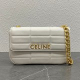 セリーヌ チェーン ショルダーバッグ 偽物 マトラッセ モノクローム 2色 111273EPZ04LU