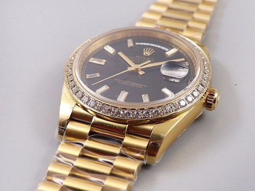 【関税込】ロレックス コピー 腕時計 デイデイト 40mm ブラック メンズ rol84870