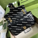 完売必至グッチ バレンシアガ〔GGマーモント 偽物〕ザ ハッカー プロジェクト スモールバッグ ‎443497UK5AT1089