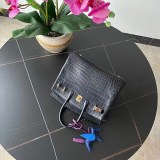 新色☆希少 エルメス クロコダイル バーキン 25 eri58452