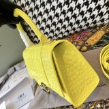 希少色バレンシアガ コピー クロコダイル型押し*HOURGLASS ハンドルバッグ bar75339