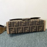 入手困難フェンディ バケット ブラウンFFファブリック バッグ コピー 7VA565AFBVF1HRM