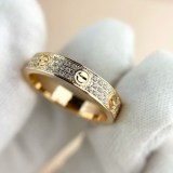 人気No1カルティエ LOVE ウェディング リング コピー、パヴェダイヤモンド kae19155