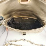 送料込ミュウミュウ マテラッセショルダー 偽物♪クリスタルチェーン myk82768