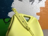 稀少ボッテガヴェネタ 偽物 ポイント トップハンドルスモールバッグ★シャルトルーズイエロー boc24530