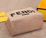 可愛いフェンディ サンシャイン 偽物 ミディアム コットンクロシェ ショッパー fer72894