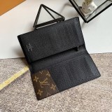 定番 【ルイヴィトン 財布 偽物】モノグラム ポルトフォイユ・ブラザ カードケース M69410