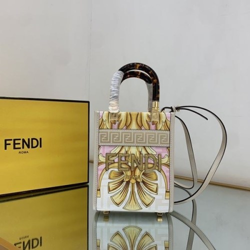 【フェンディ×ヴェルサーチェ 偽物】Fendace◆Sunshine Mini ショッパーバッグ FD8051