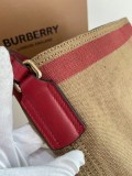 21-22AW【バーバリー ショルダーバッグ 偽物】キャンバスチェックとレザーのバケツ Baw64278