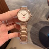ルイヴィトン シュプリーム 時計 偽物ダイヤモンドベゼル レディース 33mm vus27039 定番人気